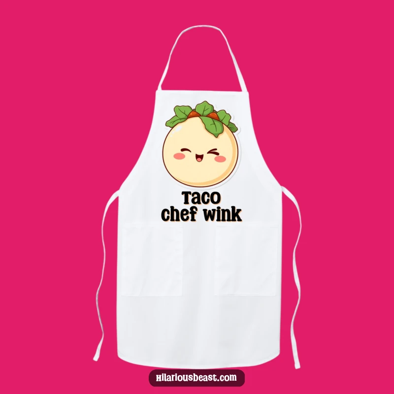 Funny Taco Wink Apron: Cook with Mischief and Flavor
