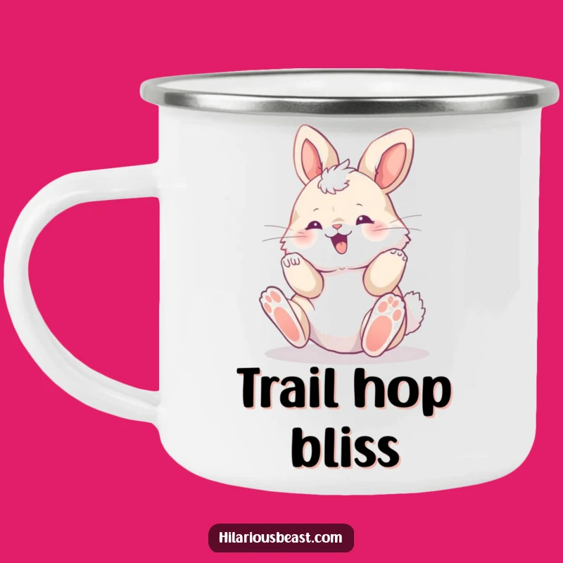 Funny Bunny Cub Campfire Mug - Sip Joyful Moments Outdoors