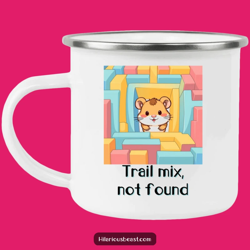 Funny Hamster Maze Camping Mug: Adventure Fuel for Curious Explorers