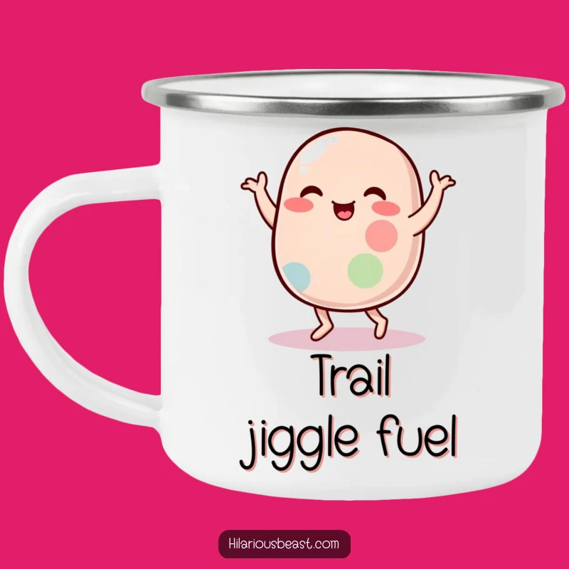 Funny Jelly Bean Dance Camping Mug: Sip and Smile on Adventures