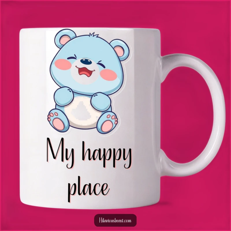 Funny Blue Bear Cub Giggling Mug: A Delightful and Hilarious Gift for Bear Lovers