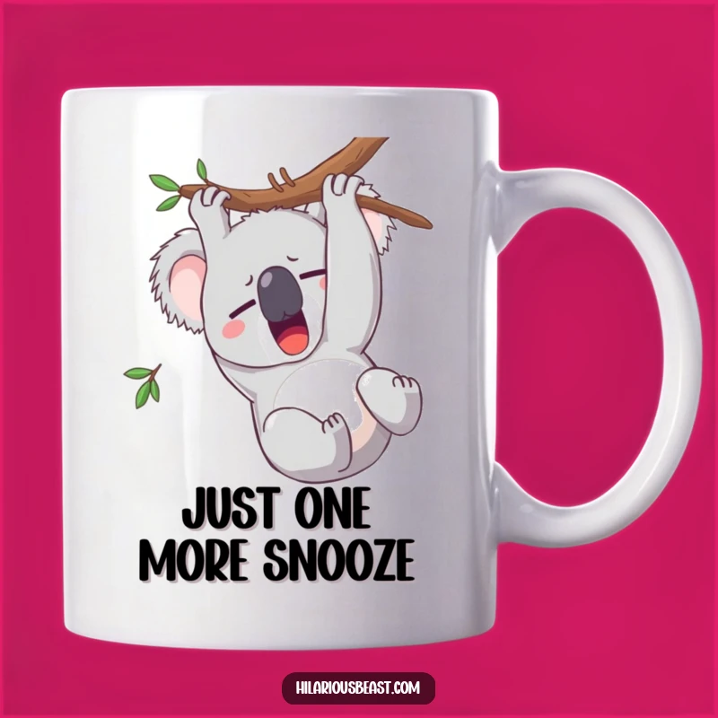 Funny Sleepy Koala Yawning Mug, Perfect Nap Time Gift for Lazy Friends