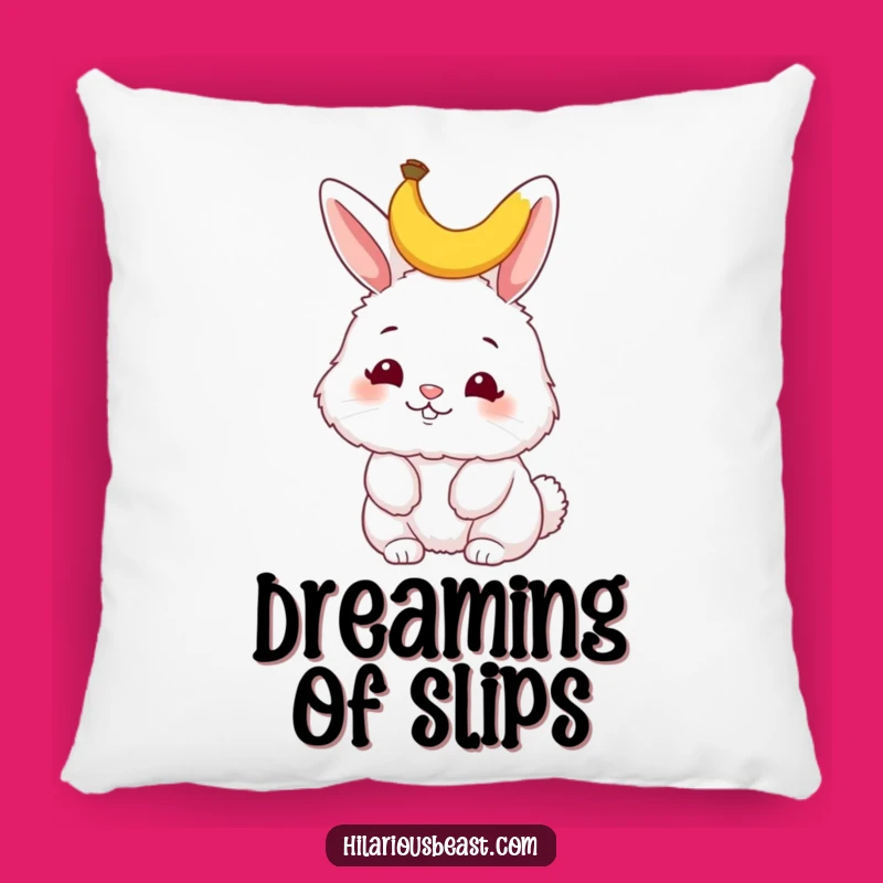 Funny Bunny Banana Peel Pillow - Adorable & Hilarious Accent for Cozy Smiles
