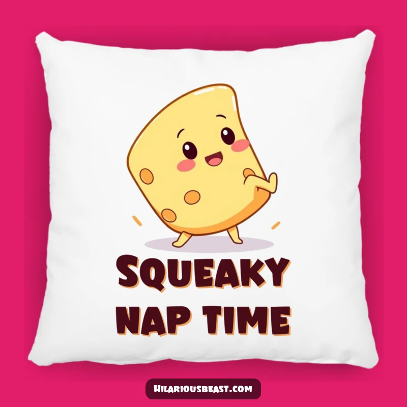 Funny Cheese Cartwheel Pillow: Comfort Meets Cheesy Acrobatics