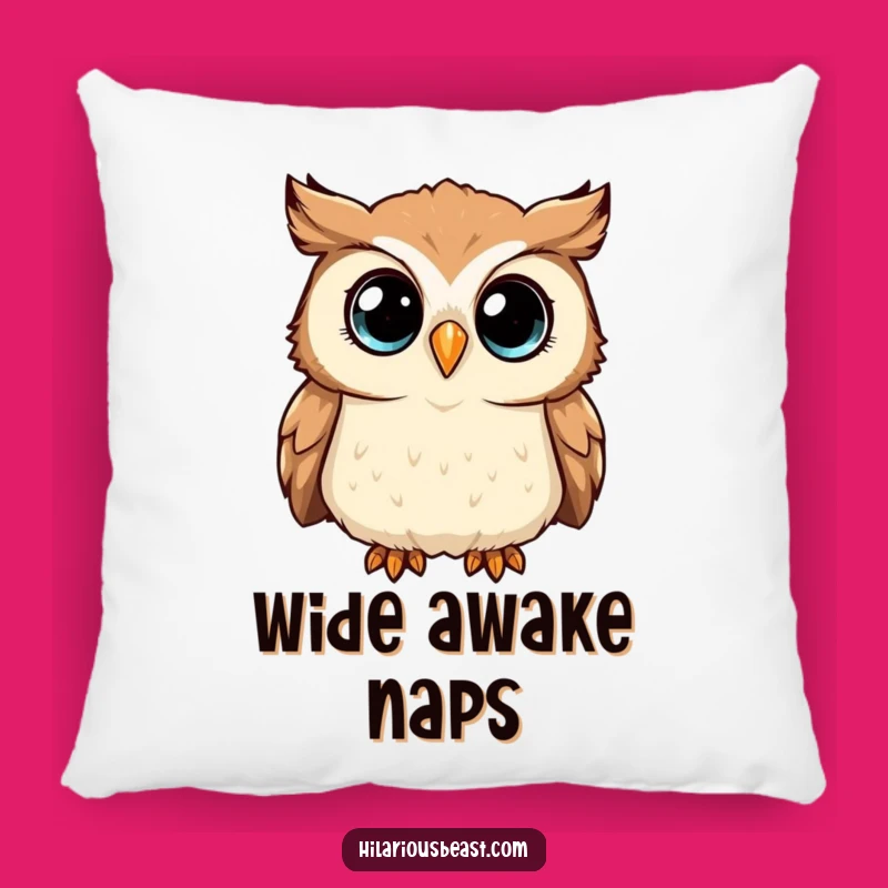 Funny Owl Pillow: Cozy Head Tilter, Perfect Comedic Cushion Gift