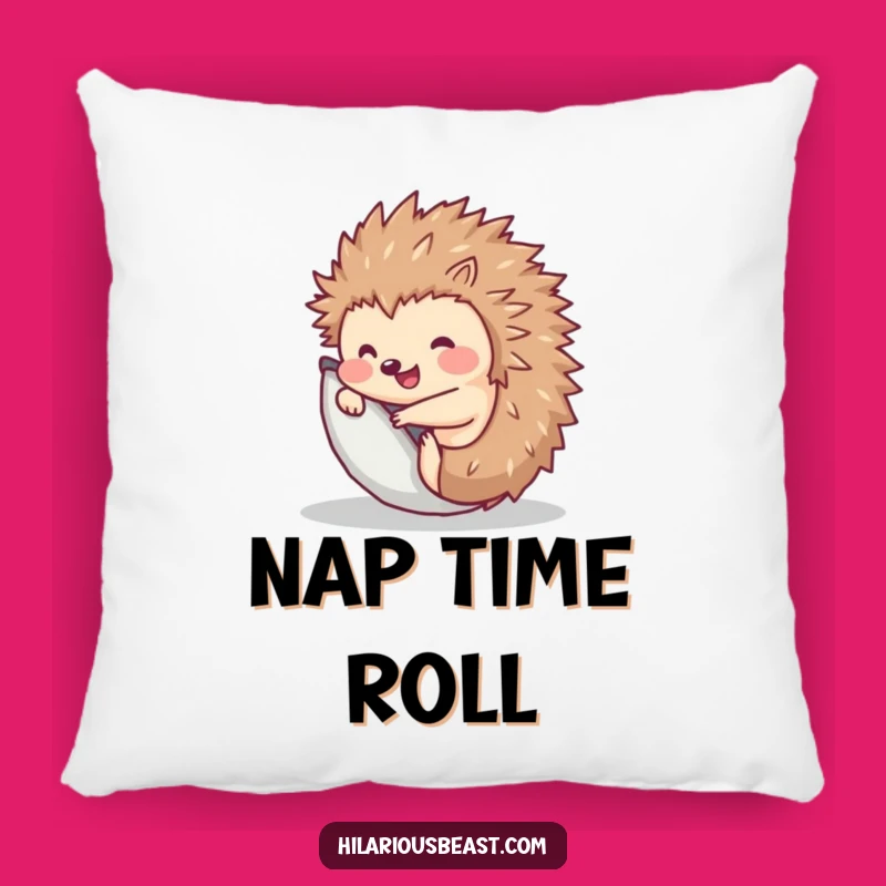 Funny Hedgehog Pillow - Cozy Rolling Animal Cushion, Adorable Funny Gift