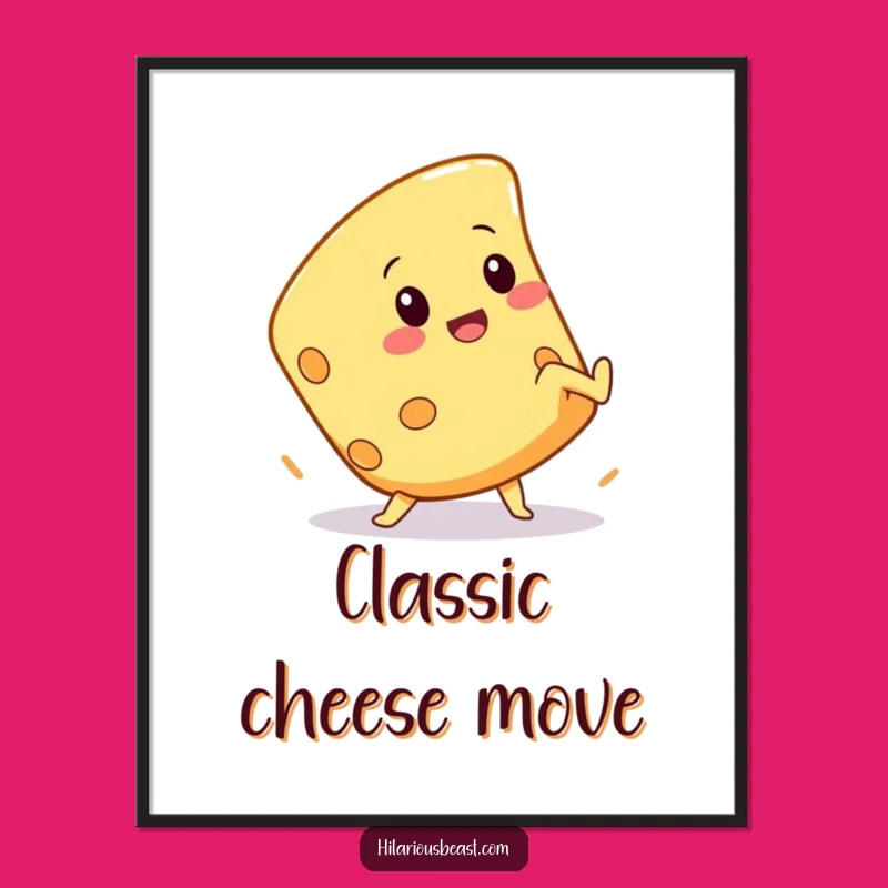 Funny Cheese Cartwheel Digital Art: Instant Hilarious Decor for Walls