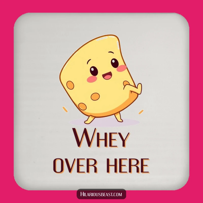 Funny Cheese Cartwheel Coaster: Protect Surfaces with Cheesy Moves