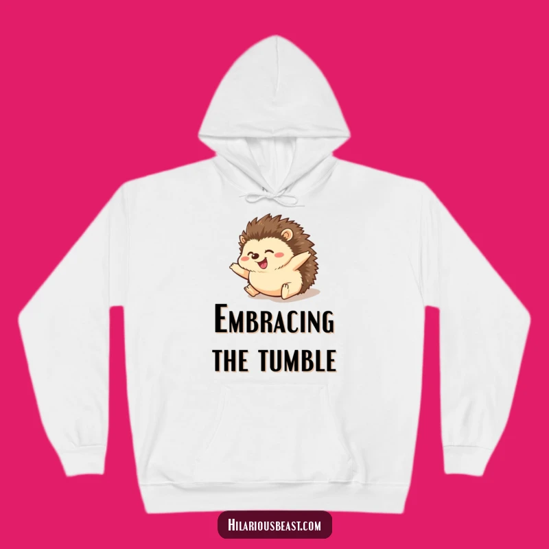 Cozy Funny Hedgehog Rolling Hoodie for Maximum Cuteness and Warmth