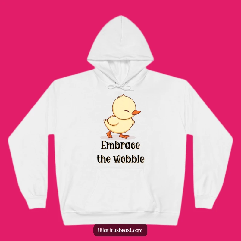 Funny Duckling Hoodie - Cozy Tripping Waddler Sweatshirt, Hilarious Gift