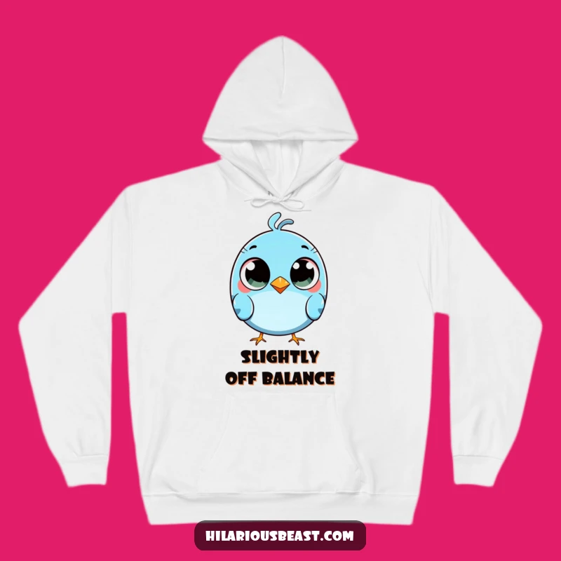 Funny Blue Bird Tripping Hoodie: Cozy Comfort for Goofy Moments