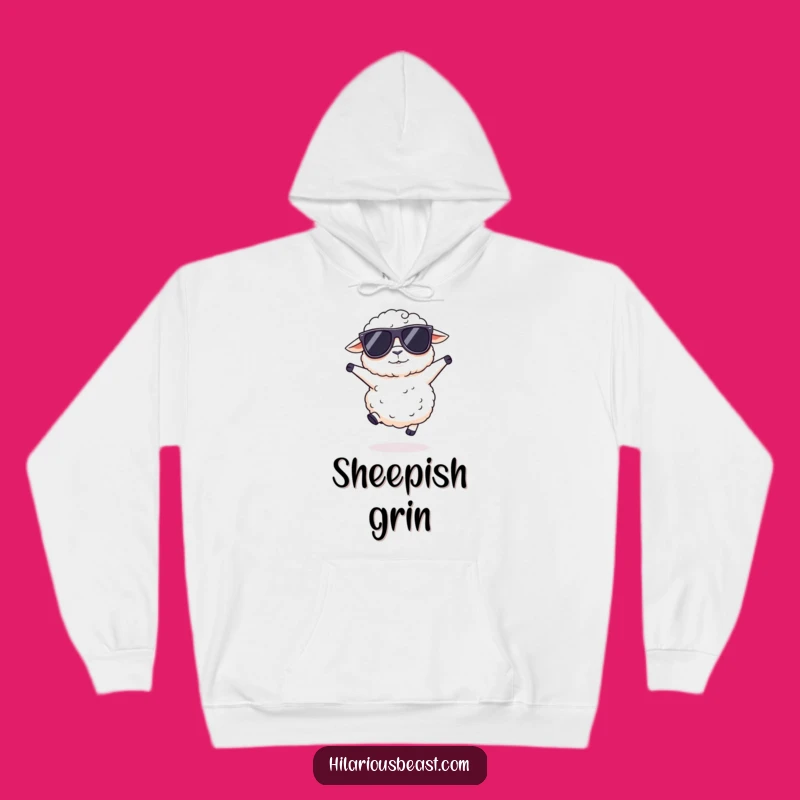 Funny Sheep Sunglasses Hoodie: Cozy Cool Sheep Art, Great Humorous Gift