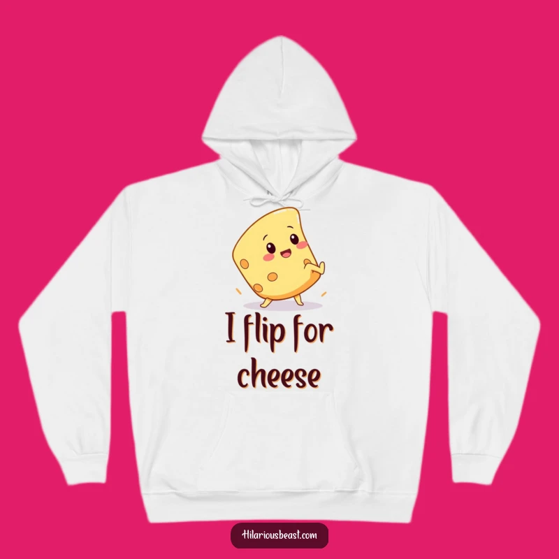 Funny Cheese Cartwheel Hoodie: Cozy Up with Cheesy Acrobatics