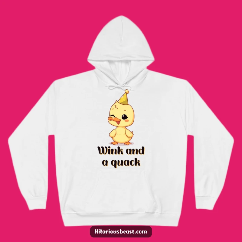 Cozy Funny Duckling Hoodie: Party in Style with a Playful Wink!