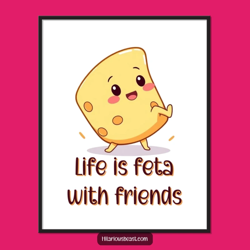 Free Printable Funny Wall Art: Cheesy Cartwheel - Hilarious Downloadable Decor!