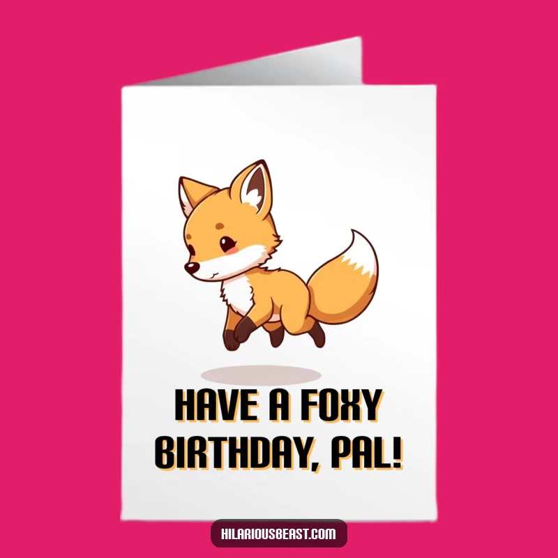 Free Printable Fox Birthday Card: Dizzy Fun for a Playful Downloadable Gift