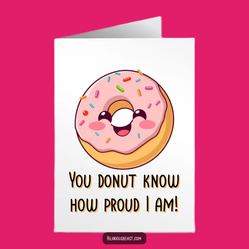 Free Printable Congrats Card: Joyful Donut - Your Sweet & Funny Downloadable!