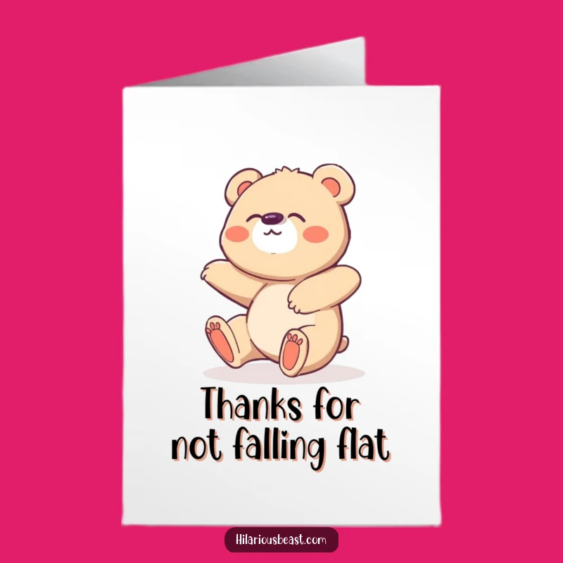 Free Printable Bear Cub Thank You Card: Giggle-Worthy Thanks Downloadable