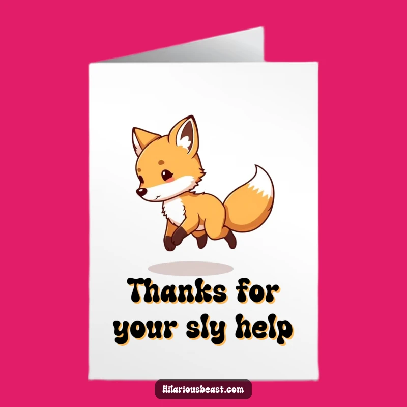 Free Printable Fox Thank You Card: A Playful Spin of Gratitude Downloadable Gift