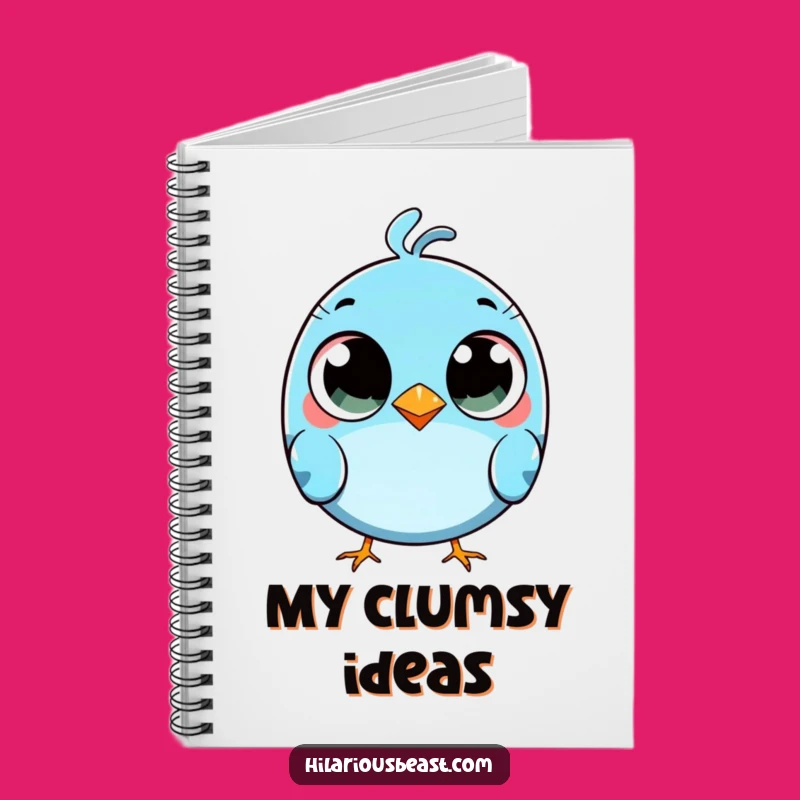 Funny Blue Bird Tripping Notebook: Jot Down Your Goofy Ideas