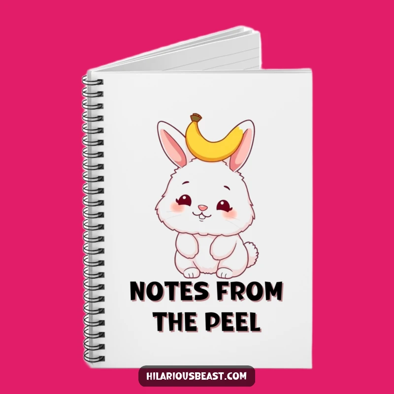 Funny Bunny Banana Peel Notebook - Hilarious Journal Pages for Silly Ideas