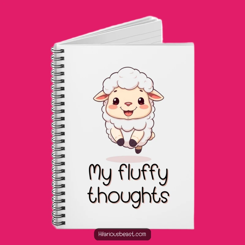 Funny Sheep Grin Notebook - Silly Bouncing Journal