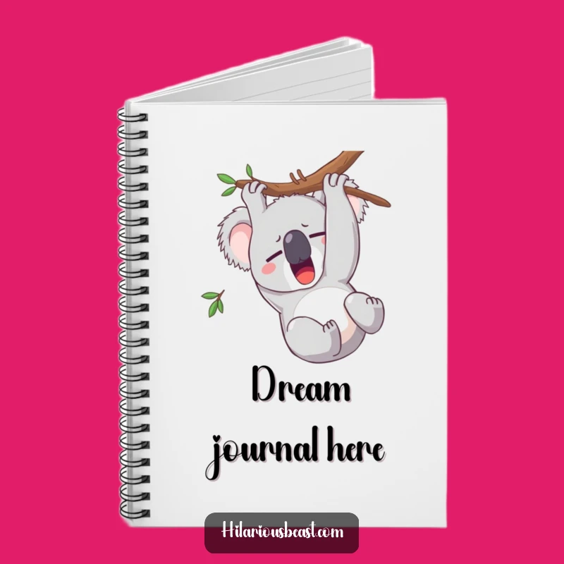 Funny Sleepy Koala Yawning Notebook, Hilarious Pages for Your Lazy Ideas