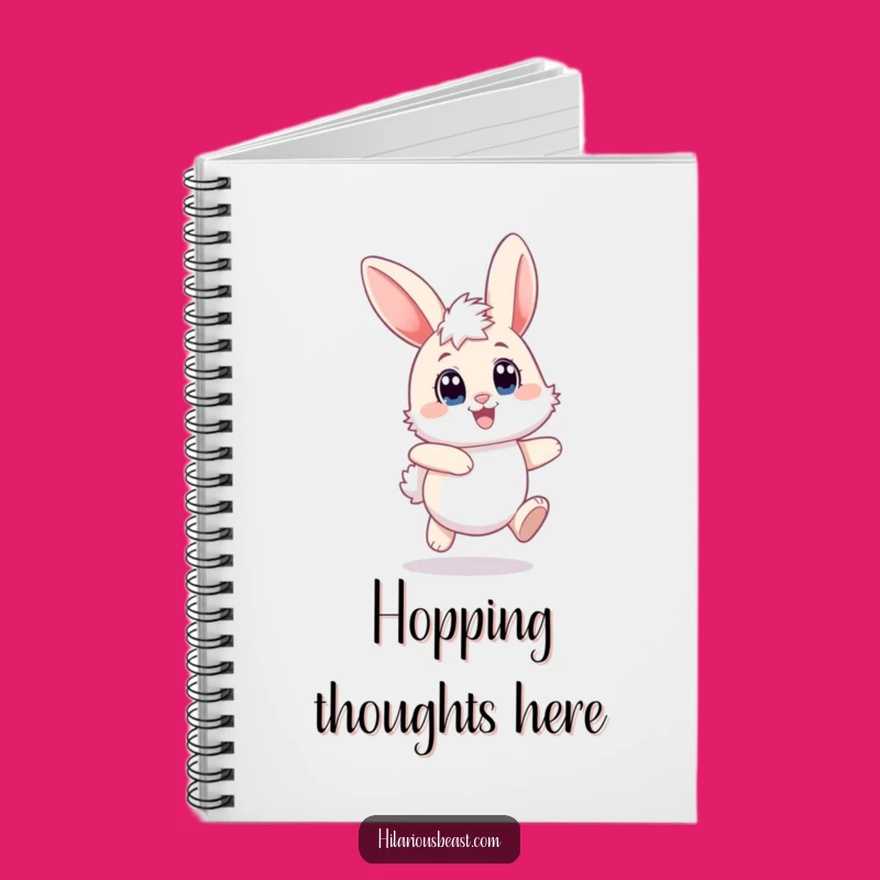 Funny Bunny Notebook - Joyful Hopping, Floppy Ears Diary, Perfect Gift for Writers