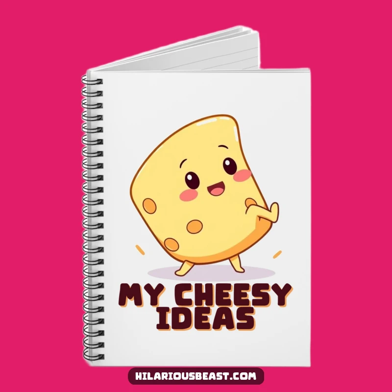 Funny Cheese Cartwheel Notebook: Jot Down Ideas with Cheesy Flair