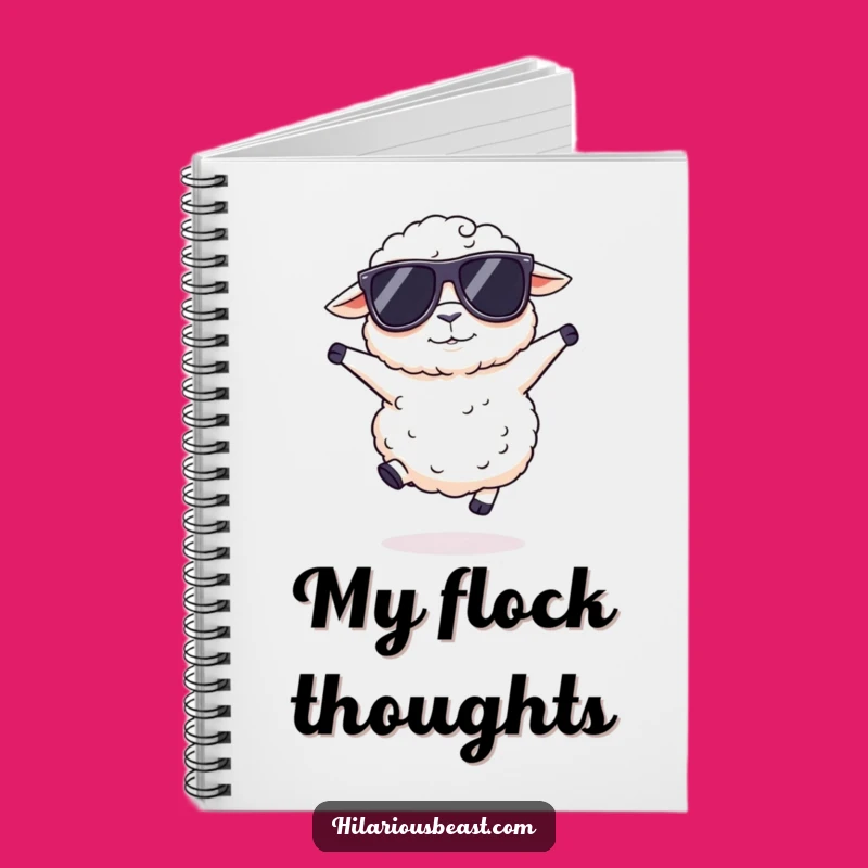 Funny Sheep Sunglasses Notebook: Cool Sheep Journal, Perfect Gift for Planners