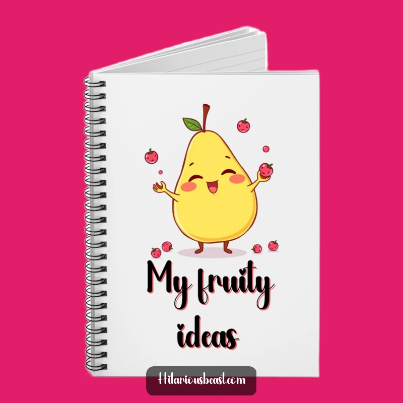 Funny Pear Juggling Notebook: Jot Down Ideas with Fruity Flair