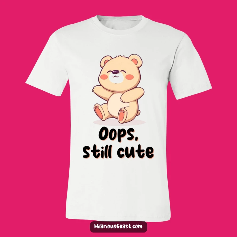 Funny Bear Cub T-Shirt: Clumsy & Giggling Animal Tee - Great Funny Gift