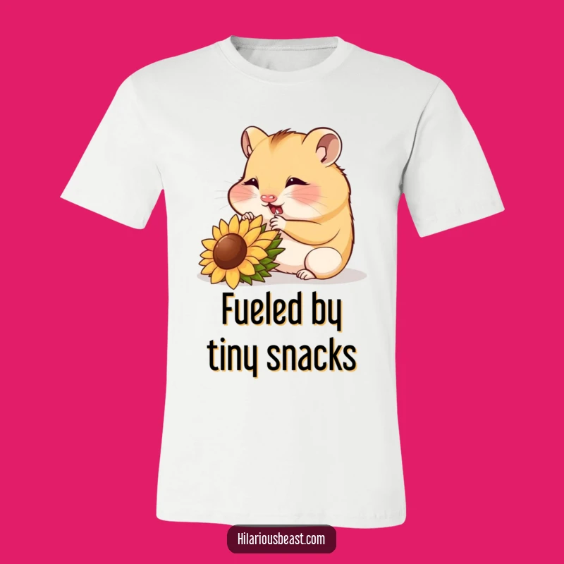 Funny Hamster Cub T-Shirt: Seed Munching Tee, Cute Animal Gift
