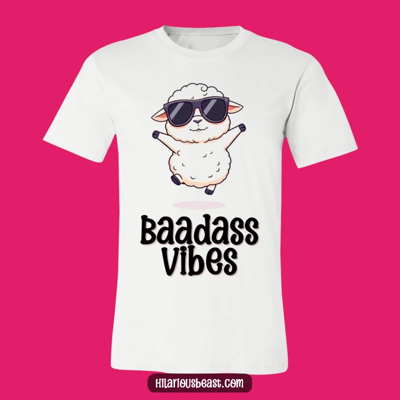 Funny Sheep Sunglasses T-Shirt: Silly Hop Tee, Comfy Humor Gift for Sheep Fans