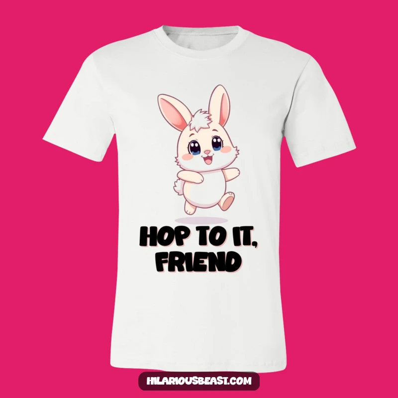 Funny Floppy Ear Bunny T-Shirt - Joyful Hopping Design, Perfect Comfy Gift