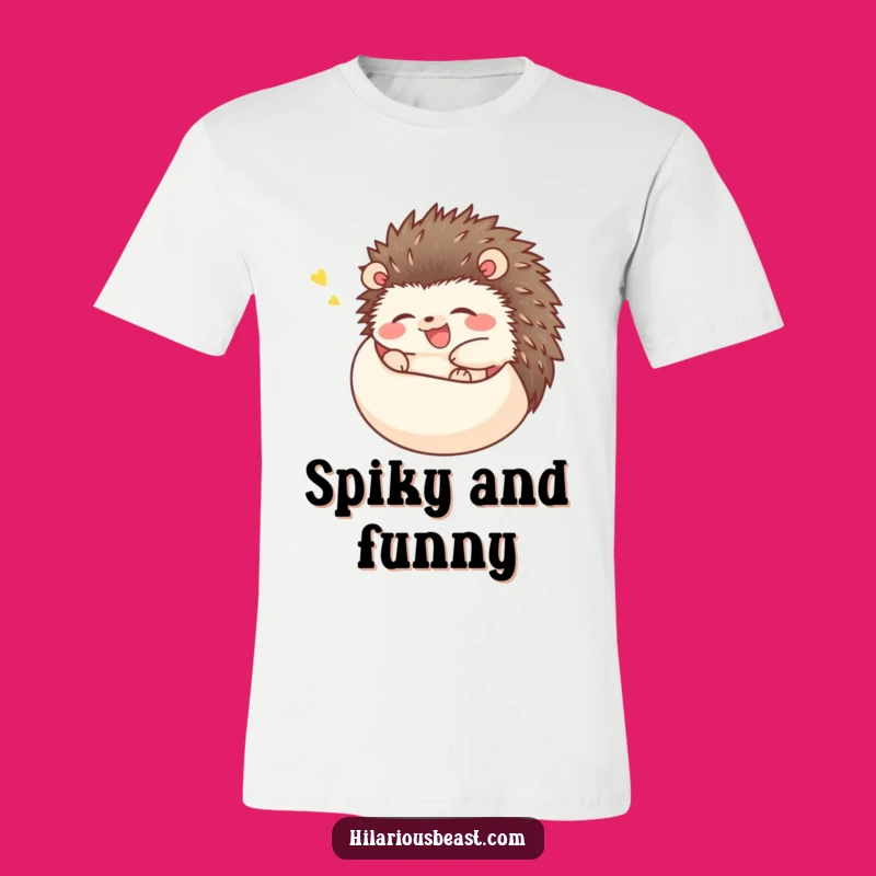 Funny Happy Hedgehog T-Shirt: Wear Your Giggles in This Hilarious Tee