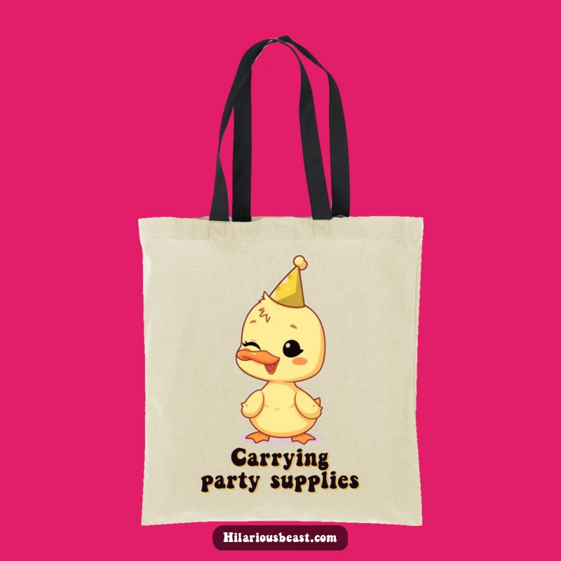 Funny Duckling Tote Bag: Carry Your Party Vibes with a Wink!