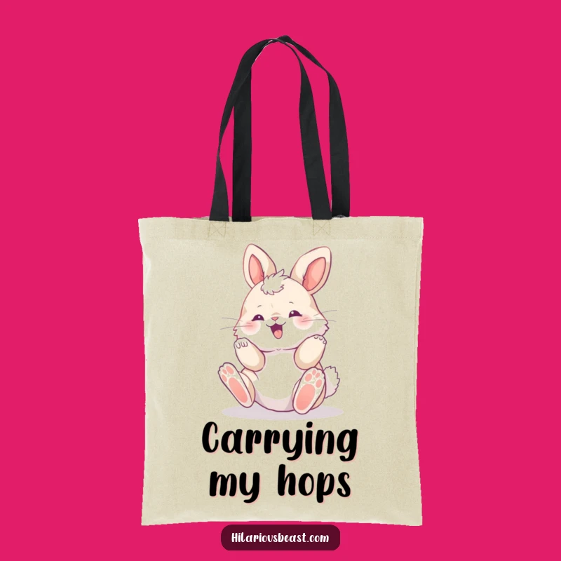Funny Bunny Cub Tote Bag - Carry Your Joyful Spirit Everywhere