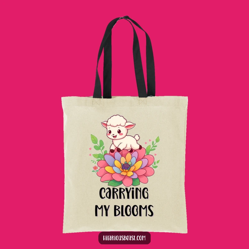 Funny Sheep Cub Tote Bag - Carry Your Joyful Adventures